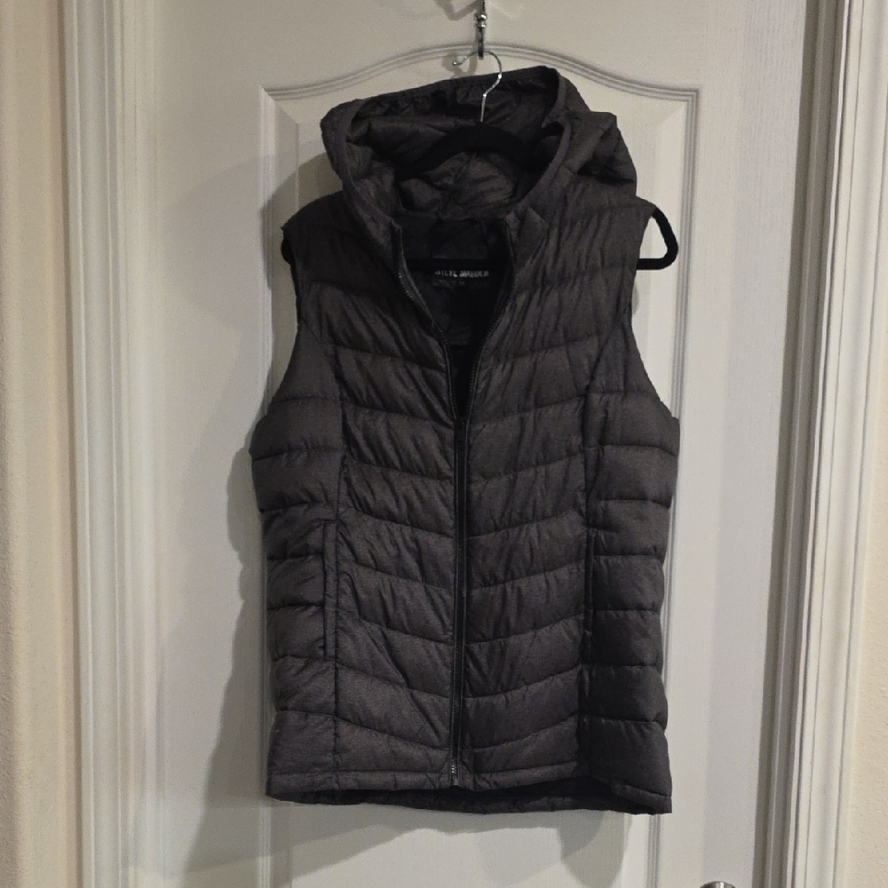 Steve Madden Charcoal Quilted Vest